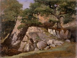A View of The Valley of Rocks Near Mittlach (alsace) by James Arthur O'connor