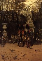 Beating The Retreat in The Tuileries Gardens by James Jacques Joseph Tissot