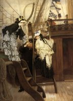 Boarding The Yacht by James Jacques Joseph Tissot