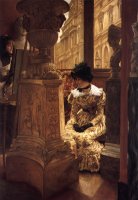 In The Louvre by James Jacques Joseph Tissot