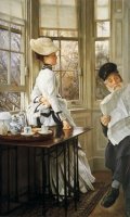 Reading The News by James Jacques Joseph Tissot