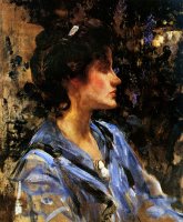 Young Woman in Blue Miss H. Strom by James Jebusa Shannon