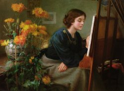 At the Easel by James N Lee
