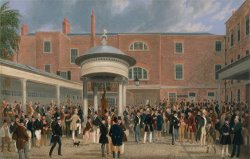 Epsom Races Settling Day at Tattersalls by James Pollard