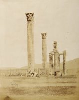 View of The Temple of Olympian Zeus From The West by James Robertson