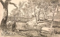 River Landscape with a Waterfall by James Ward
