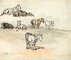 Studies of Horses by James Ward