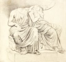 Study of Two Headless Classical Statues by James Ward