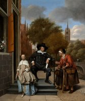 A Burgomaster of Delft And His Daughter by Jan Steen