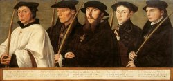 Five Members of The Utrecht Brotherhood of Jerusalem Pilgrims by Jan Van Scorel Schoorl