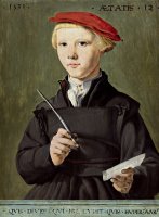 Portrait of a Young Scholar by Jan Van Scorel Schoorl