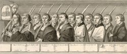 Twaalf Leden Van De Jeruzalembroederschap Te Haarlem by Jan Van Scorel Schoorl