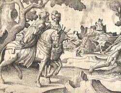 Twee Vrouwen Op Muildieren by Jan Van Scorel Schoorl