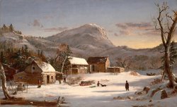 Winter Scene Ramapo Valley, 1853 by Jasper Francis Cropsey