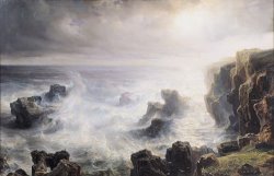 Storm off the Coast of Belle Ile by Jean Antoine Theodore Gudin
