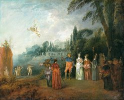 Embarking to Cythera by Jean Antoine Watteau