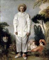 Pierrot, Dit Autrefois Gilles by Jean Antoine Watteau