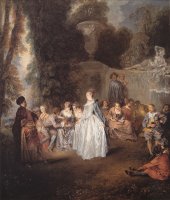 The Venitian Festival by Jean Antoine Watteau