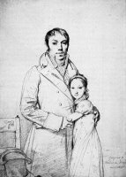 Charles Hayard And His Daughter Marguerite by Jean Auguste Dominique Ingres