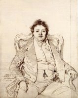 Charles Thevenin by Jean Auguste Dominique Ingres