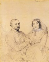 Edmond Ramel And His Wife, Born Irma Donbernard by Jean Auguste Dominique Ingres