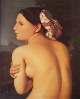 Halffigure of a Bather by Jean Auguste Dominique Ingres