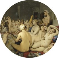 Le Bain Turc by Jean Auguste Dominique Ingres