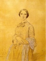 Madame Hippolyte Flandrin, Born Aimee Caroline Ancelot by Jean Auguste Dominique Ingres