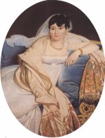 Madame Philibert Riviere, Nee Mariefrancoisejacquettebibiane Blot De Beauregard by Jean Auguste Dominique Ingres