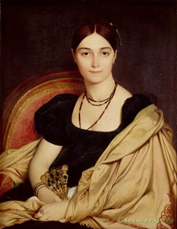 Jean Auguste Dominique Ingres Portrait De Madame Duvaucey Painting ...