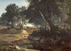 Forest of Fontainebleau by Jean Baptiste Camille Corot