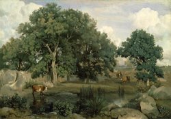 Forest of Fontainebleau by Jean Baptiste Camille Corot