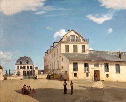 House And Factory of Monsieur Henry by Jean Baptiste Camille Corot