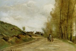 La Route De Gouvieux by Jean Baptiste Camille Corot