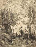 Le Grand Cavalier Sous Bois (the Large Rider in The Woods) by Jean Baptiste Camille Corot