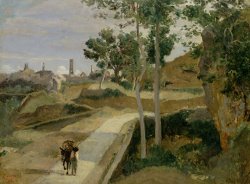 Road from Volterra by Jean Baptiste Camille Corot