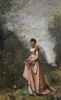Springtime Of Life by Jean Baptiste Camille Corot