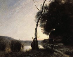 The Evening Star by Jean Baptiste Camille Corot
