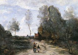 The Road by Jean Baptiste Camille Corot
