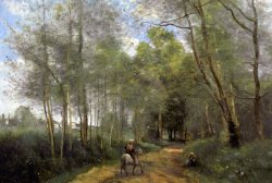 Ville Davray by Jean Baptiste Camille Corot