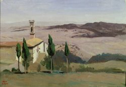Volterra by Jean Baptiste Camille Corot