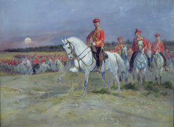 Reviewing the Troops by Jean Baptiste Edouard Detaille