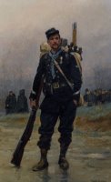 Un Soldat Avec Son Equipement by Jean Baptiste Edouard Detaille