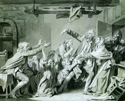 A Father Curses Hos Ungrateful Son, 1777 by Jean-baptiste Greuze