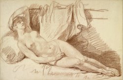 Reclining Female Nude Study for 