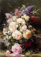 Still Life with Roses by Jean Baptiste Robie