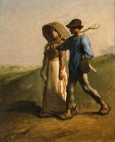 Going to Work by Jean-Francois Millet