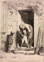 Maternal Solicitude by Jean-Francois Millet