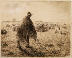 The Shepherd by Jean-Francois Millet