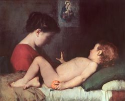 The Awakening Child by Jean-Jacques Henner